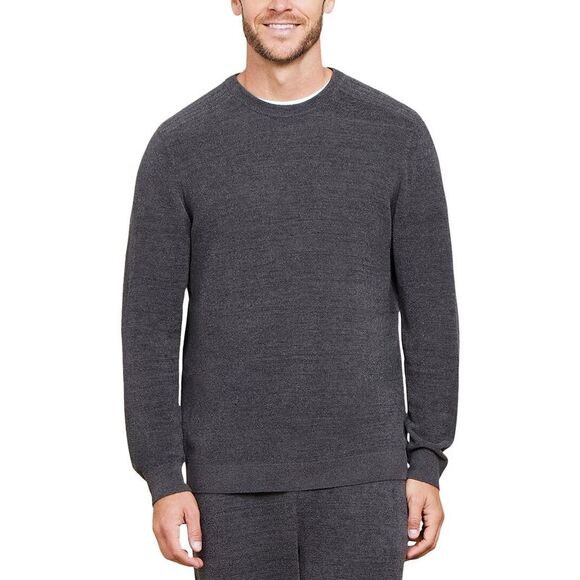 Barefoot Dreams Mens Chul Rib Inset Pullover - Picture 1 of 3